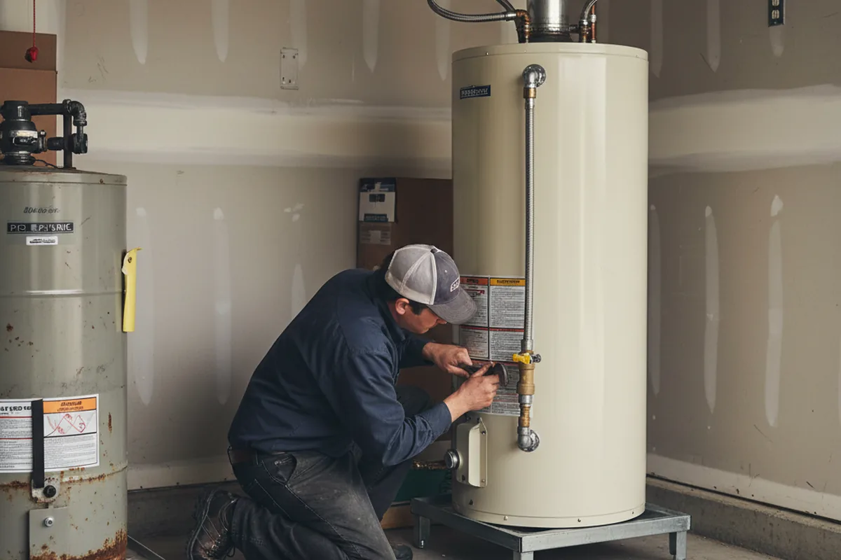 Water heater and shutoff valve replacement in Mt Baldy